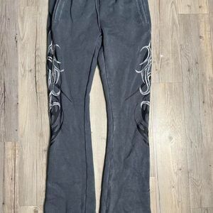 Smoke Rise Men's Grey and Black Joggers-tracksuits